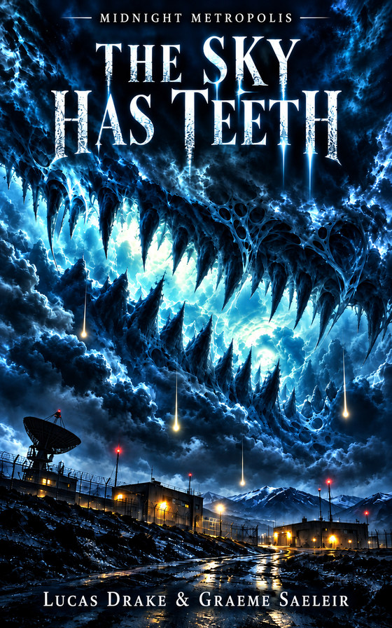 Cover of The Sky Has Teeth, an upcoming Midnight Metropolis collection